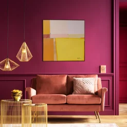 Outlet Schilderij Abstract Shapes Yellow 113x113cm Wanddecoratie|Kasten