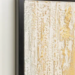 New Schilderij Abstract Wit 80x120cm Wanddecoratie|Kasten