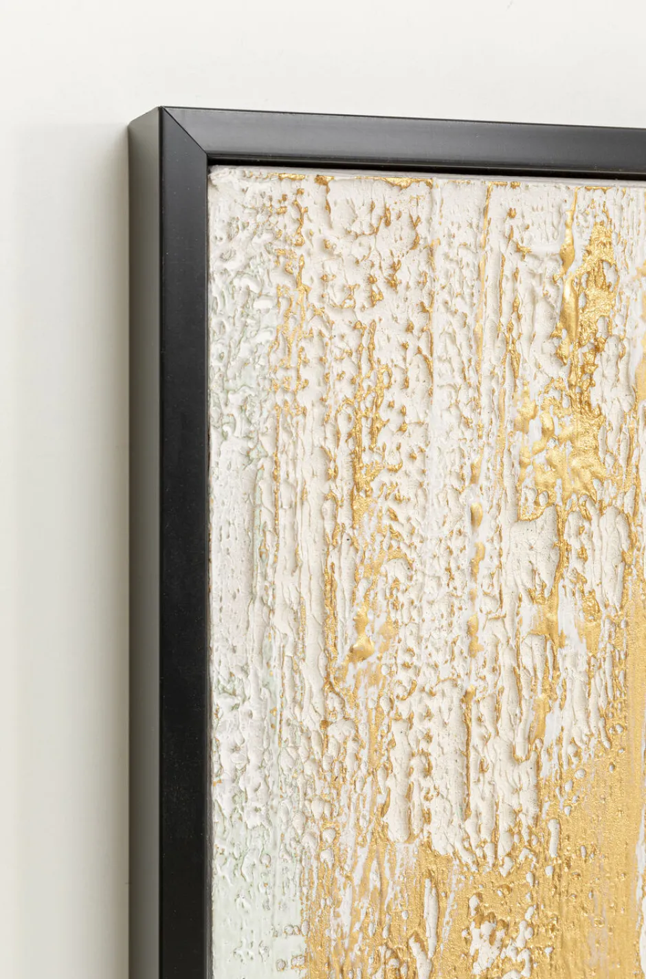 New Schilderij Abstract Wit 80x120cm Wanddecoratie|Kasten