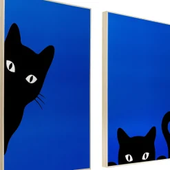 Discount Schilderij Ciao Gatto Set Van 2 Wanddecoratie|Kasten