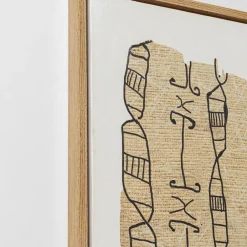 Outlet Schilderij Met Lijst Native Lines 50x150cm Wanddecoratie|Kasten