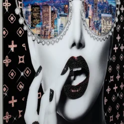 Hot Schilderij Met Lijst NY View 120x120cm Wanddecoratie|Kasten