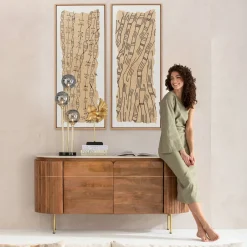 New Schilderij Native Spirals 50x150cm Wanddecoratie|Kasten