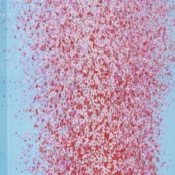 Store Schilderij Touched Flower Boat Blauw-Roze 100x80cm Wanddecoratie|Kasten