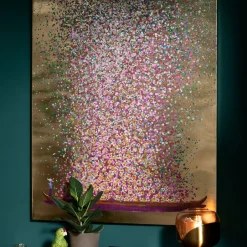 Shop Schilderij Touched Flower Boat Goud-Roze 160x120cm Wanddecoratie|Kasten