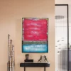Clearance Schilderij Vista Red 90x120cm Wanddecoratie|Kasten