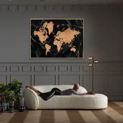 Clearance Schilderij World Map 150x100cm Tuinmeubelen