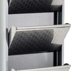 Clearance Schoenenkast Caruso 3 Silver Brushed (MO) Kasten|Tuinmeubelen