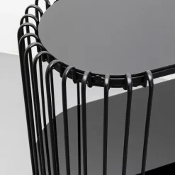 Cheap Sidetable Wire Black 81x78cm Lage Kasten & Dressoirs|Tuinmeubelen