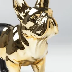 Discount Spaarpot Bulldog Goud-Zwart Woondecoratie|Kasten