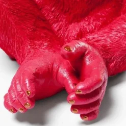 Store Spaarpot Monkey Kikazaru Rood Woondecoratie|Kasten
