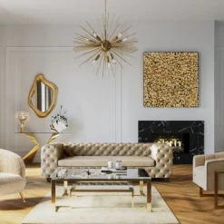 Best Spiegel Hologram Goud 76x119cm Spiegels|Kasten