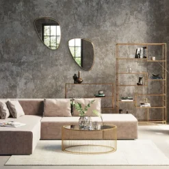 Sale Spiegel Jetset Goud 56x83cm Spiegels|Kasten