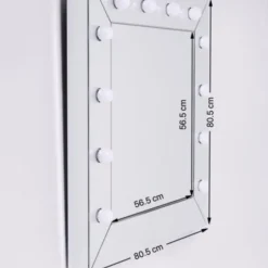 Hot Spiegel Make Up Vierkant 81x81cm Spiegels|Kasten
