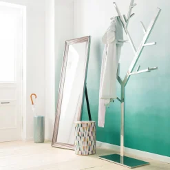 Fashion Spiegel Met Lijst Zilver 55x180cm Spiegels|Kasten