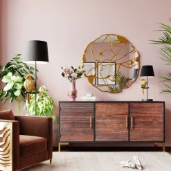 Outlet Spiegel Pieces Goud Ø100cm Spiegels|Kasten