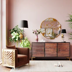 Outlet Spiegel Pieces Goud Ø100cm Spiegels|Kasten
