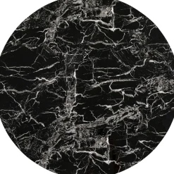 Best Sale Tafelblad Schickeria Marble Print Black Ø80cm Kasten|Tafels