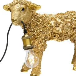 Best Tafellamp Animal Flower Sheep Gold 36cm Tafellampen|Kasten