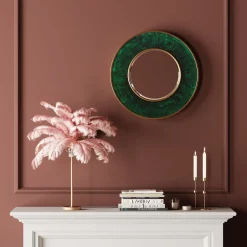 Clearance Tafellamp Feather Palm Pink 60cm Kasten|Tuinmeubelen