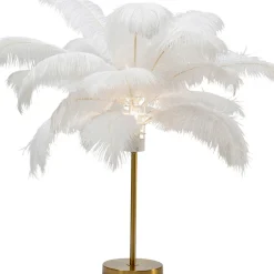 Clearance Tafellamp Feather Palm White 60cm Kasten|Tuinmeubelen
