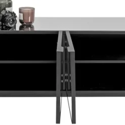 Clearance TV-Meubel Soran Black 180x40cm Kasten|Lage Kasten & Dressoirs