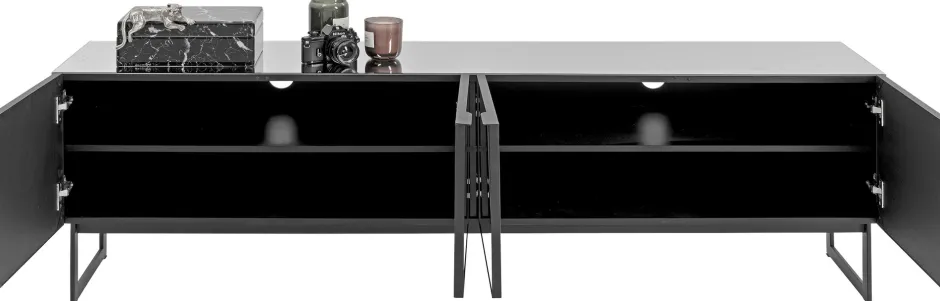 Clearance TV-Meubel Soran Black 180x40cm Kasten|Lage Kasten & Dressoirs