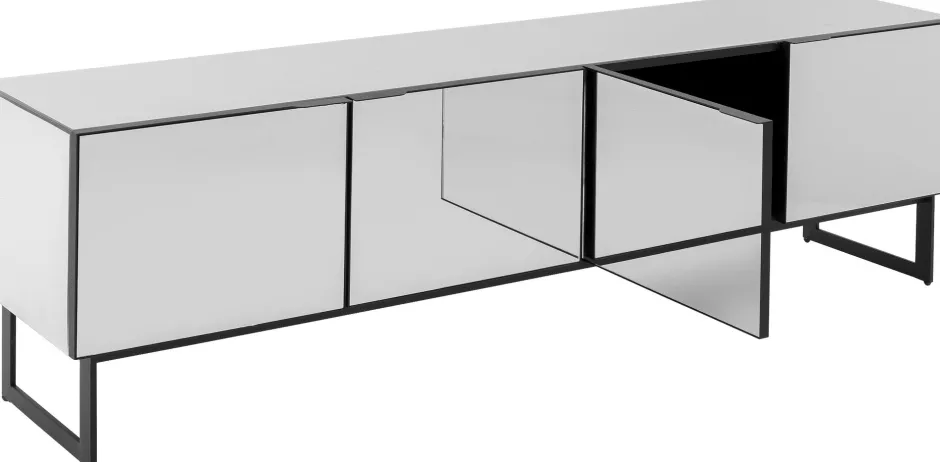 Clearance TV-Meubel Soran Black 180x40cm Kasten|Lage Kasten & Dressoirs