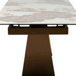 Store Uitschuifbare Eettafel Connesso Brass 200(+60)x100cm Tafels