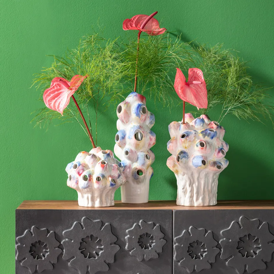Clearance Vaas Collina Colore 22cm Woondecoratie|Kasten