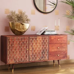 Discount Vaas Half Face Gold 46cm Kasten|Tuinmeubelen