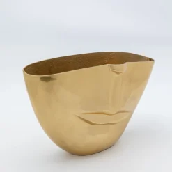 Discount Vaas Half Face Gold 46cm Kasten|Tuinmeubelen