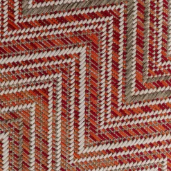 Clearance Vloerkleed Buiten Zigzag Red 230x330cm Kasten|Tuinmeubelen