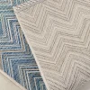 Clearance Vloerkleed Buiten Zigzag Blue 230x330cm Kasten|Tuinmeubelen