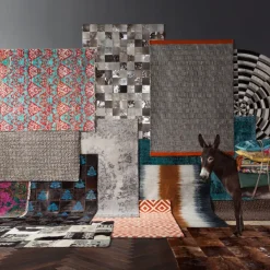 Store Vloerkleed Kelim Pop Grijs 170x240cm Vloerkleden & Textiel|Kasten