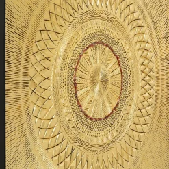 Fashion Wanddecoratie Art Geometric Circle Goud 120x120cm Wanddecoratie|Kasten