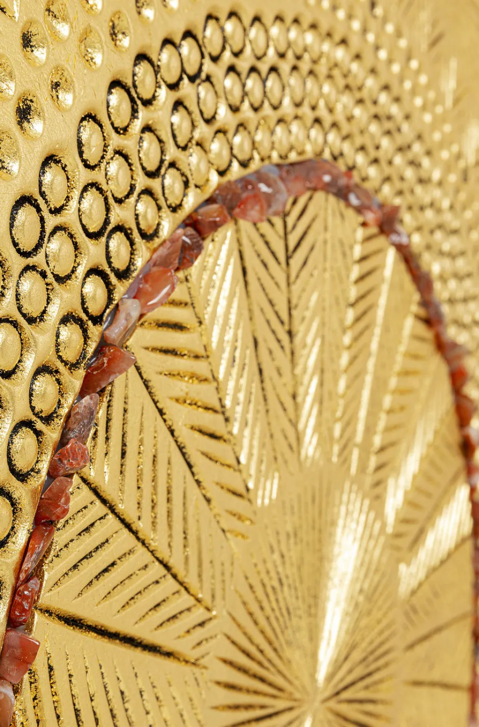 Fashion Wanddecoratie Art Geometric Circle Goud 120x120cm Wanddecoratie|Kasten