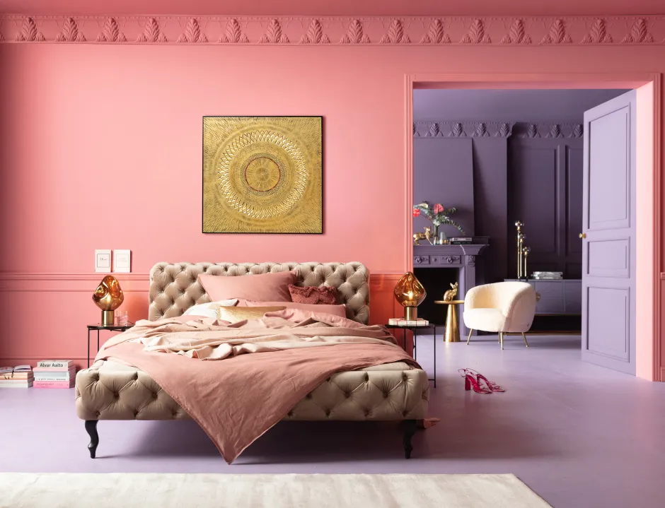 Fashion Wanddecoratie Art Geometric Circle Goud 120x120cm Wanddecoratie|Kasten