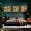 Clearance Wanddecoratie Gold Flower 80x80cm Wanddecoratie|Kasten