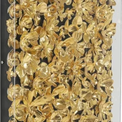 Store Wanddecoratie Gold Flower 60x60cm Wanddecoratie|Kasten