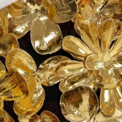 Store Wanddecoratie Gold Flower 60x60cm Wanddecoratie|Kasten