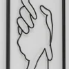 Outlet Wanddecoratie Hand In Hand 25x70cm Wanddecoratie|Kasten