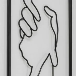 Outlet Wanddecoratie Hand In Hand 25x70cm Wanddecoratie|Kasten