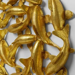 Best Wanddecoratie School Of Koi Gold Ø160cm Wanddecoratie|Kasten