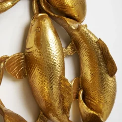 Cheap Wanddecoratie School Of Koi Gold 102cm Tuinmeubelen