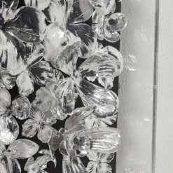 Online Wanddecoratie Silver Flower 100x100cm Wanddecoratie|Kasten