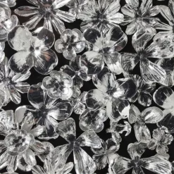 Online Wanddecoratie Silver Flower 100x100cm Wanddecoratie|Kasten