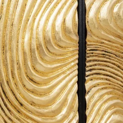 Best Sale Wanddecoratie Wave Gold (Set Van 2) Kasten|Tuinmeubelen