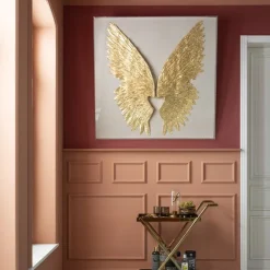 Cheap Wanddecoratie Wings Goud-Wit 120x120cm Wanddecoratie|Kasten