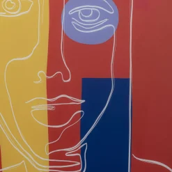 Cheap Wandfoto Art Face Red 100x100cm Kasten|Tuinmeubelen